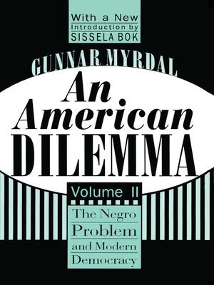 cover image of An American Dilemma